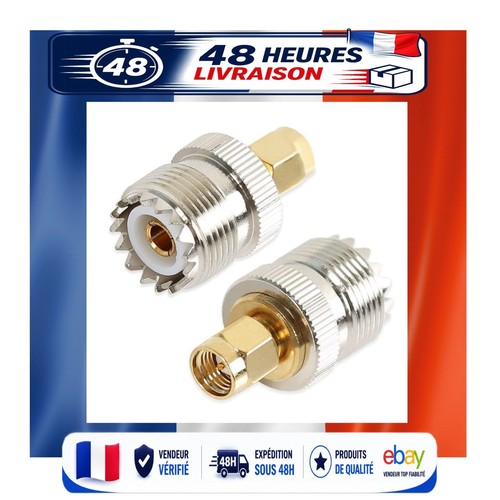 Adaptateur sma mâle - vers, uhf