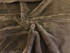 Tissu En Fausse Fourrure Micro Luxe - MARRON