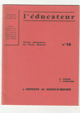 L'éducateur Dossier pédagogique 14 Brevets et chefs d'oeuvre Freinet ICEM FINEM
