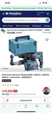LOT MAKITA DHR 243 zjv, 18v - Perforateur Burineur + Valises de forets - NEUF