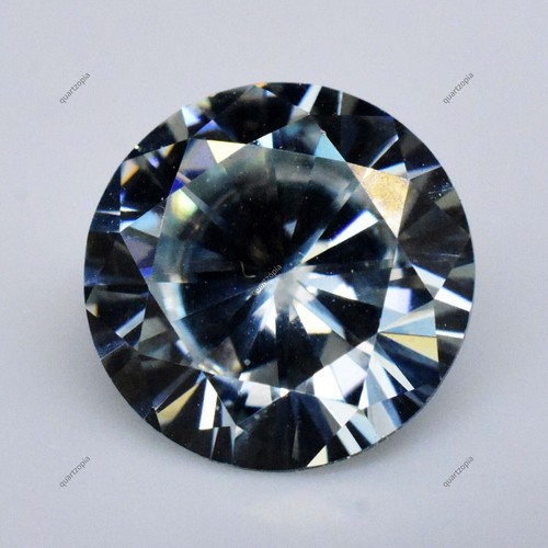 Moissanite naturelle ronde - , à
