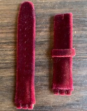 SWATCH BRACELET 17 MM EN VELOURS ROUGE BORDEAUX NEUF