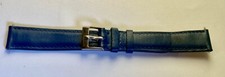 bracelet montre - en veau  - bleu  - vintage 14 mm - N°20