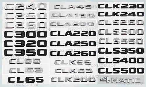 Lettres pour mercedes - lettres,