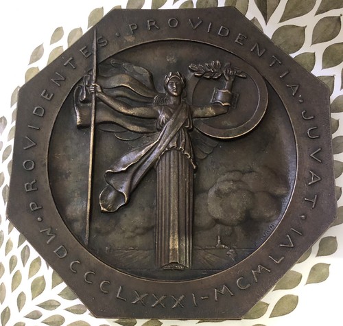 Medaille plaque bronze - medaille,