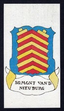 1800 Egmont Nieuburg Hollande Egmond Blason Gravure En Cuivre