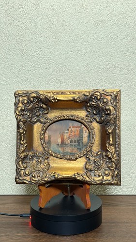 Tableau miniature venise canal - miniature,