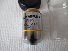 Objectif de microscope OLYMPUS Plan 10X/ 0,25 , infini/-.