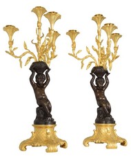 CHANDELIERS Kaminuhr Empire