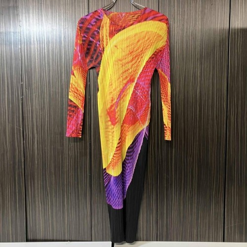 Robe longue plissée - ,