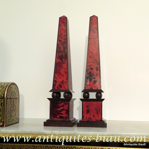 Paire obelisques en - obelisques,