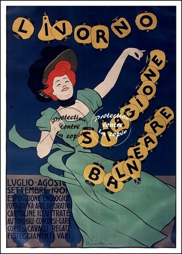 Livorno cappiello poster hq - cappiello,