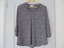 top tunique blouse chemisier // Jacqueline Riu // noir blanc // Taille 1 ou 38