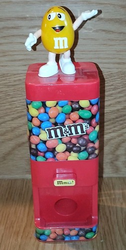 Mini distributeur s jaune - distributeur, m&m's