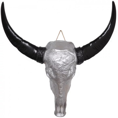 Statue vache taureau résine