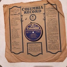 Disque shellac 25 cm 78 tours, Tino Rossi "Petit papa Noël" dans sa pochette 