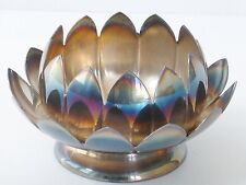 REED & BARTON : COUPELLE 2 PIECES EN FORME DE LOTUS EN ARGENT VINTAGE ANNEES 70