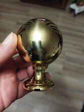 Boule rampe d'escalier forme ronde, laiton doré de tringle rideaux 