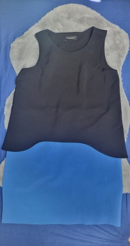 Robe bleue noire cop - robe,