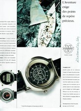  publicité Advertising 0522 1991  montre Vuarnet  homme  vuarnet Cup   aventure 