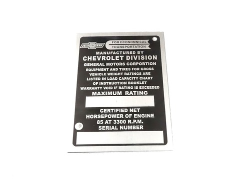 Plaque données compatible - plaque, de