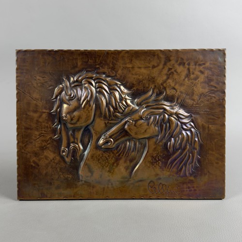 Relief cheval cuivre - relief,