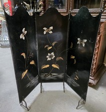 Pare feu / pare étincelles époque Napoléon III en tole peinte