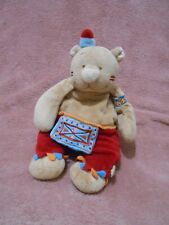 Doudou peluche ours Pinto Noukie's indien Pinto et Kaya