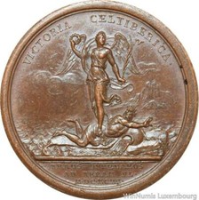 R9137 Rare Spain Medal Louis XIV Bataille Torroella Catalogna De Noailles 1694