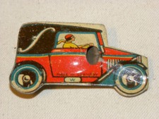 JOUET SIFFLET EN TOLE VINTAGE TIN PENNY TOY LITHO CAR WHISTLE MADE IN GERMANY WL