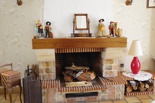 cheminée  avec récupérateur à eau Richard Ledroff (foyer ouvert) 