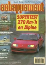 ECHAPPEMENT n°231 01/1988 ALPINE V6 TURBO kitée 75-M3-SIERRA GrA 309 GTI