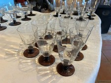 Lot de 11 verres à liqueur ART DECO