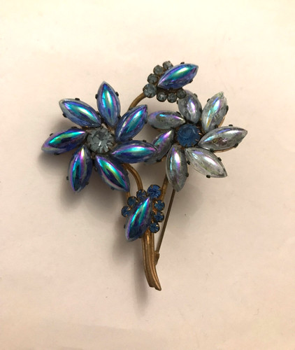 Grande broche pâte - grande, verre