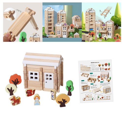 Blocs construction bois - blocs,