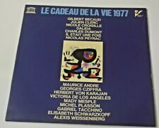 DISQUE VINYLE 33 TOUR LE CADEAU DE LA VIE RECHERCHE CONTRE CANCER JULIEN CLERC