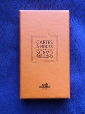 Hermès : jeux de cartes à nouer Hermès - authentique - pour carrés et twilly