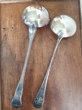 2 louches métal argenté