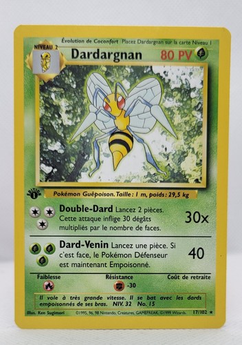 Carte pokémon dardagnan - pokémon,