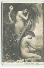 Nu - Tableau - Salon 1908 - Hartmann - L'Heure du Silence - 23504