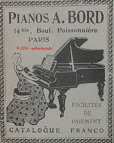 Publicite piano bord lecon - piano,