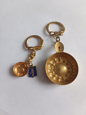 2 Porte-clés Taste à Vin Cave de BEAUNE et Champagne REINE PEDAUQUE Keychain 60'
