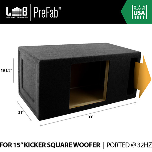 Ported mdf enclosure - ft³,