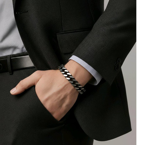 Homme bracelet acier - bracelet,