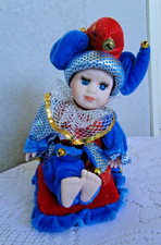 figurine musicale automate joli costume tête mains pieds porcelaine 22 cm