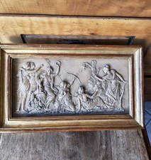 Superbe Bas Relief Sur Marbre