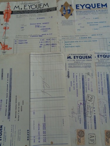 Lot factures bougies - de,