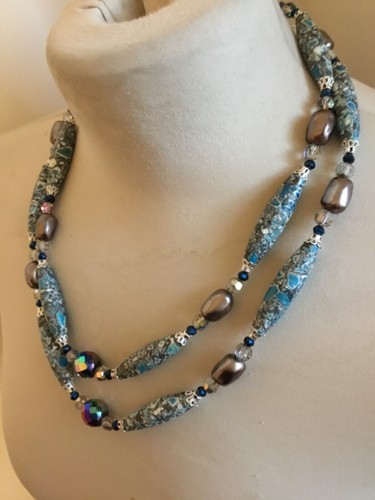 Collier ancien double rangs