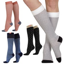 VIM&VIGR - Chaussettes Contention Femme Homme | Coton 30-40 mmhg Bas Compression