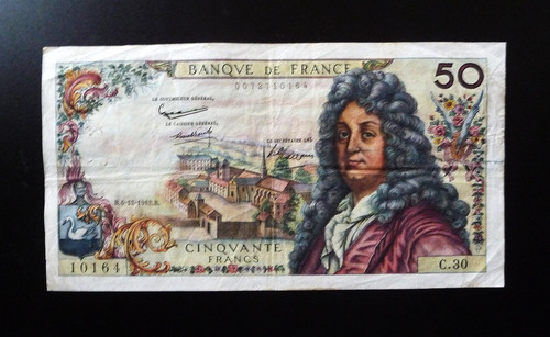 Billet francs racine - de,
